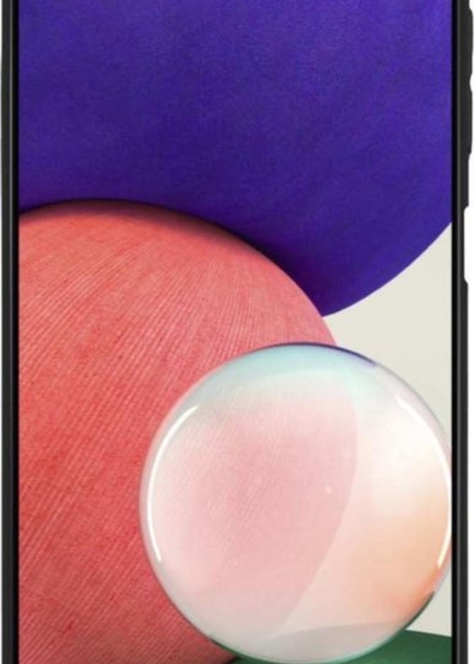 BTH Hoesje Geschikt voor Samsung A22 5G Hoesje Siliconen Case Hoes Met 2x Screenprotector - Hoes Geschikt voor Samsung Galaxy A22 5G Hoes Cover Case - Zwart