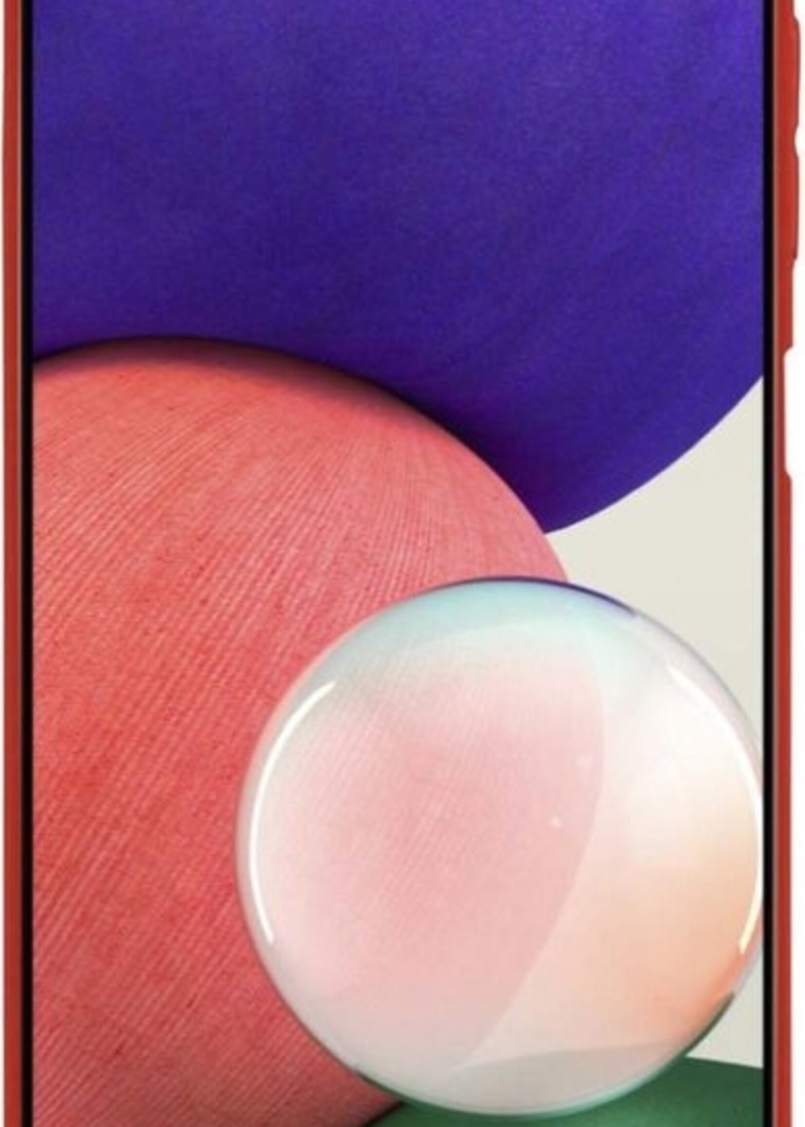BTH Hoesje Geschikt voor Samsung A22 5G Hoesje Siliconen Case Hoes Met 2x Screenprotector - Hoes Geschikt voor Samsung Galaxy A22 5G Hoes Cover Case - Rood