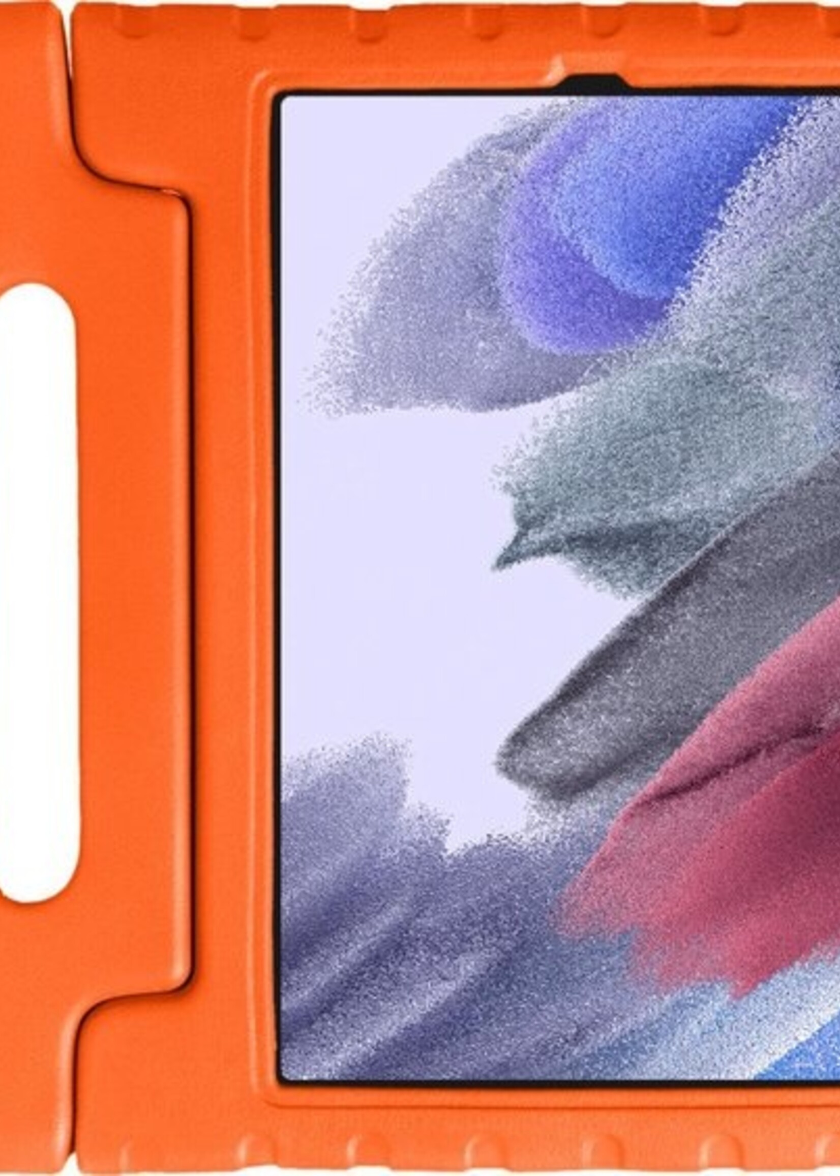 BTH Kinderhoes Geschikt voor Samsung Galaxy Tab A7 Lite Hoes Kinder Hoesje Kids Case Cover Kidsproof Met Screenprotector - Hoesje Geschikt voor Samsung Tab A7 Lite Hoesje Kinder Hoes - Oranje