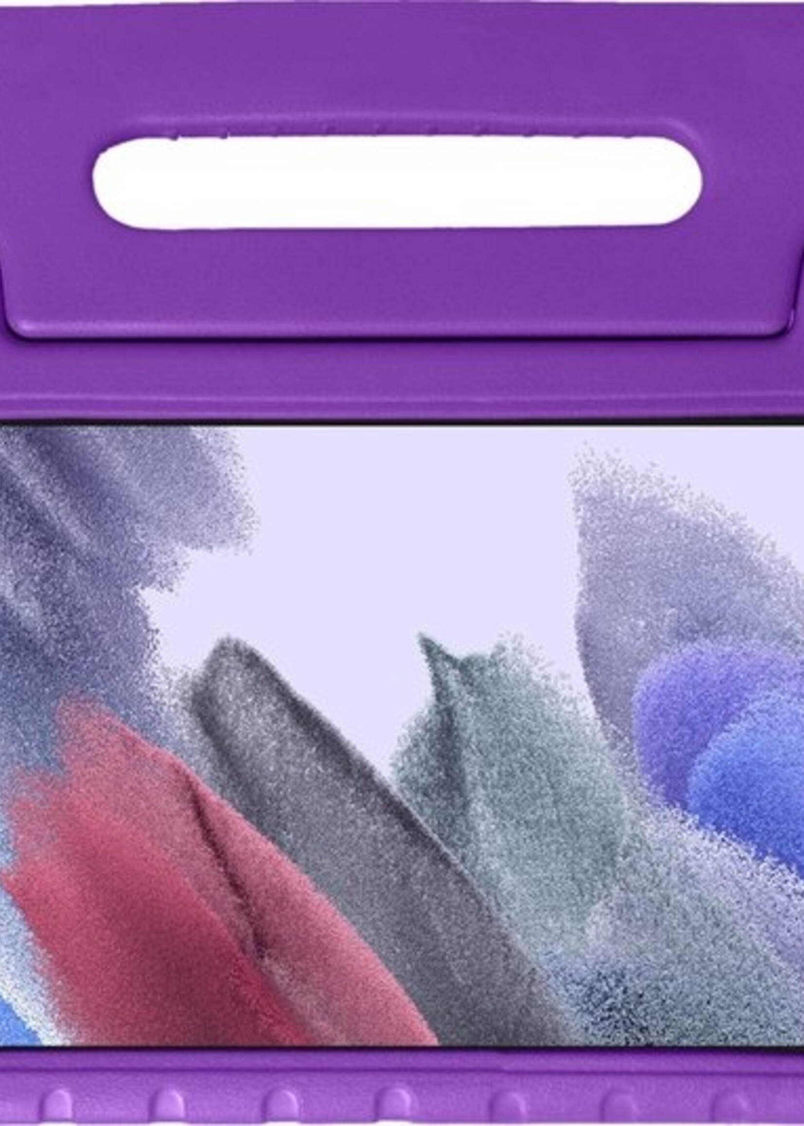 BTH Kinderhoes Geschikt voor Samsung Galaxy Tab A7 Lite Hoes Kinder Hoesje Kids Case Cover Kidsproof Met Screenprotector - Hoesje Geschikt voor Samsung Tab A7 Lite Hoesje Kinder Hoes - Paars
