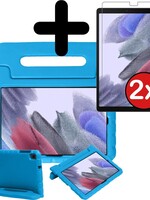 BTH BTH Samsung Galaxy Tab A7 Lite Kinderhoes - Met 2x Screenprotector - Blauw