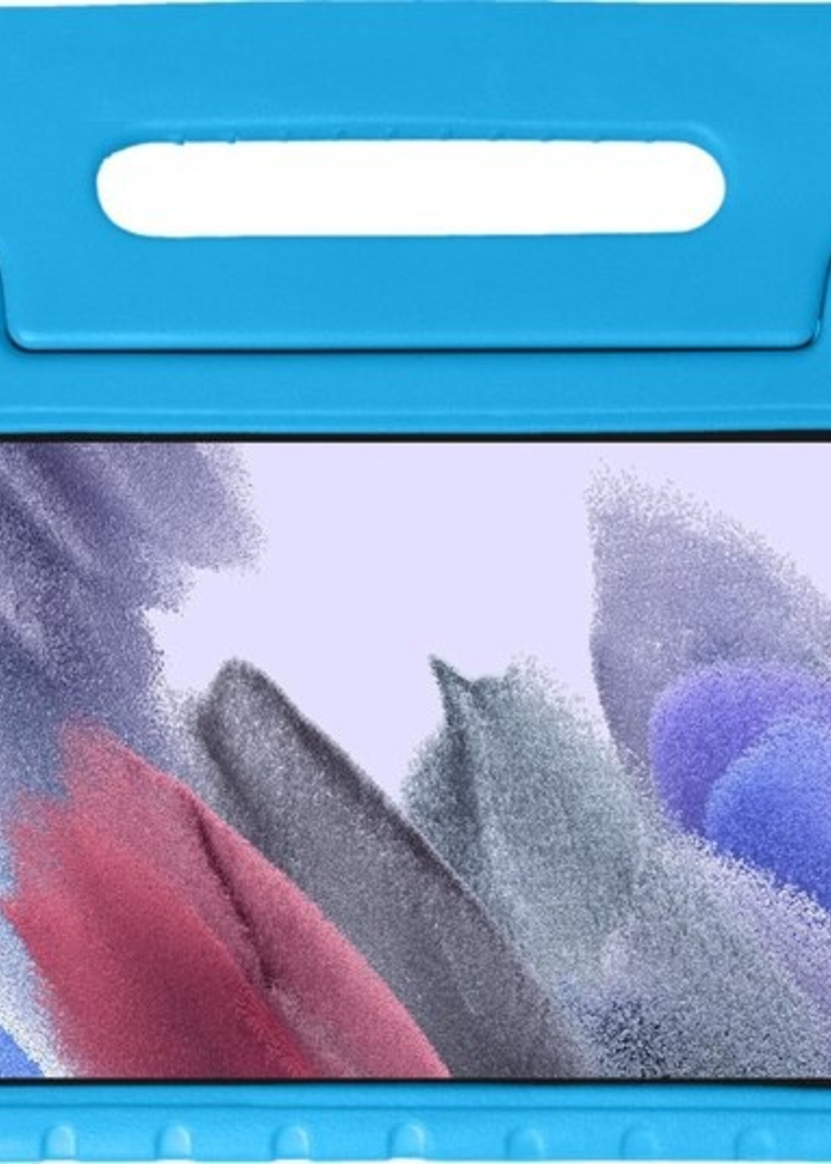 BTH Kinderhoes Geschikt voor Samsung Galaxy Tab A7 Lite Hoes Kinder Hoesje Kids Case Cover Kidsproof Met 2x Screenprotector - Hoesje Geschikt voor Samsung Tab A7 Lite Hoesje Kinder Hoes - Blauw