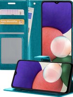 BTH BTH Samsung Galaxy A22 4G Hoesje Bookcase - Turquoise