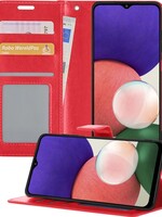 BTH BTH Samsung Galaxy A22 5G Hoesje Bookcase - Rood