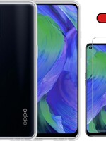 BTH BTH Oppo A54 4G hoesje siliconen transparant met screenprotector