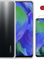 BTH BTH Oppo A54 5G hoesje siliconen transparant met screenprotector