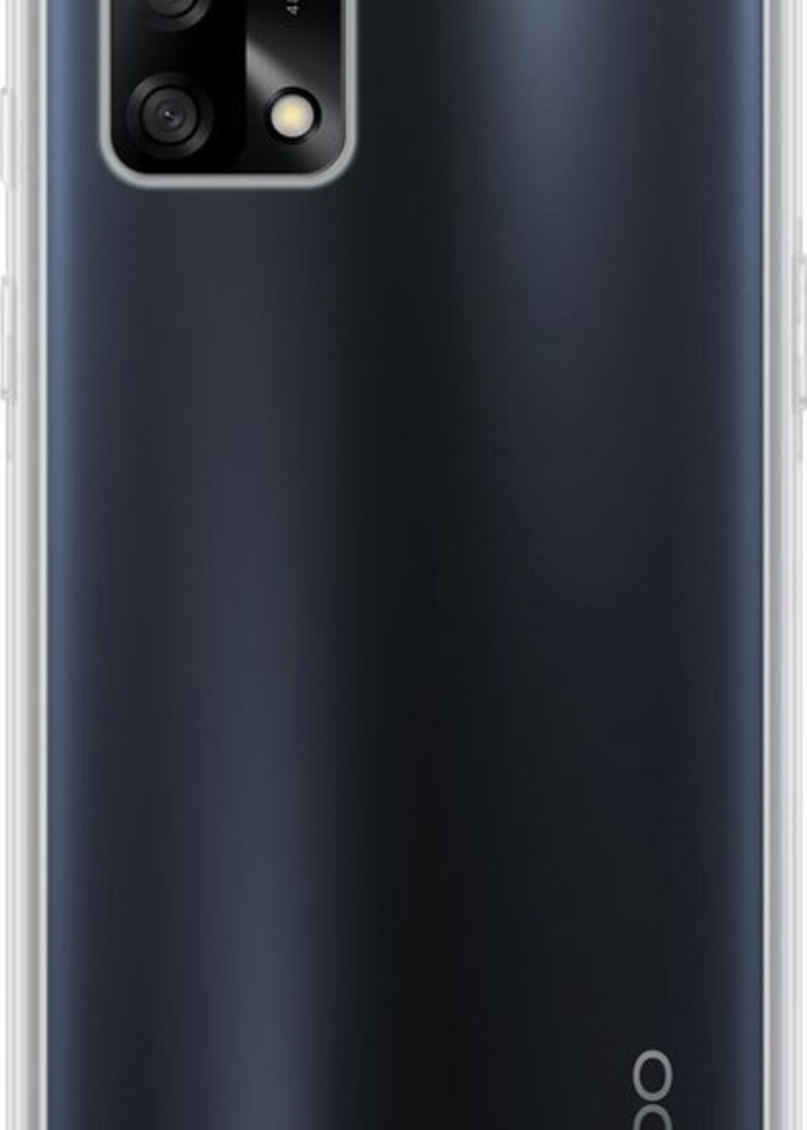 BTH Hoesje Geschikt voor OPPO A74 4G Hoesje Siliconen Case Hoes Met 2x Screenprotector - Hoes Geschikt voor OPPO A74 4G Hoes Cover Case - Transparant