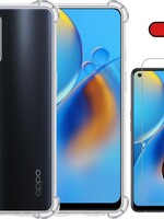 BTH BTH Oppo A74 4G hoesje shock proof Met 2x screenprotector