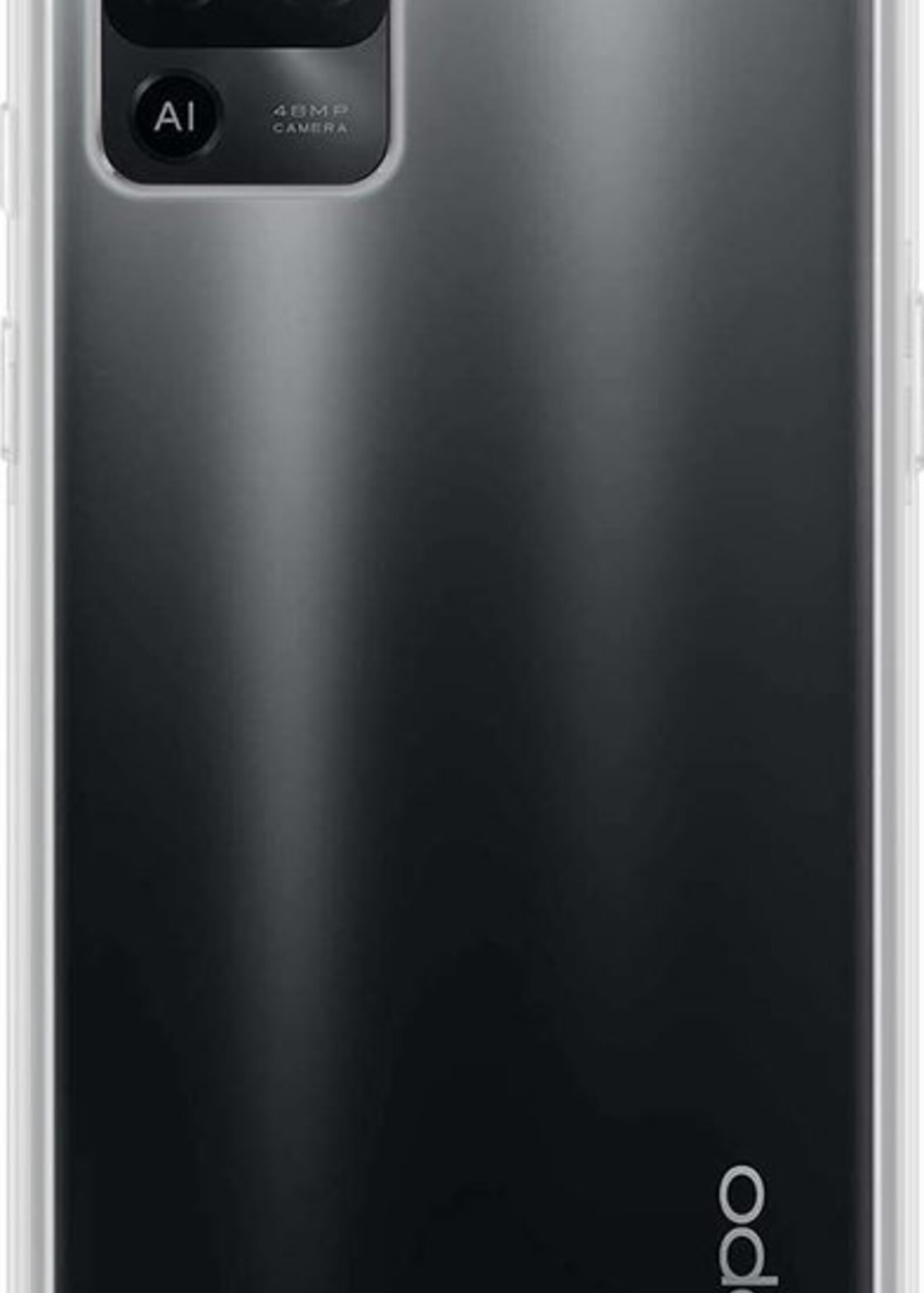 BTH Hoesje Geschikt voor OPPO A94 Hoesje Siliconen Case Hoes Met Screenprotector - Hoes Geschikt voor OPPO A94 Hoes Cover Case - Transparant