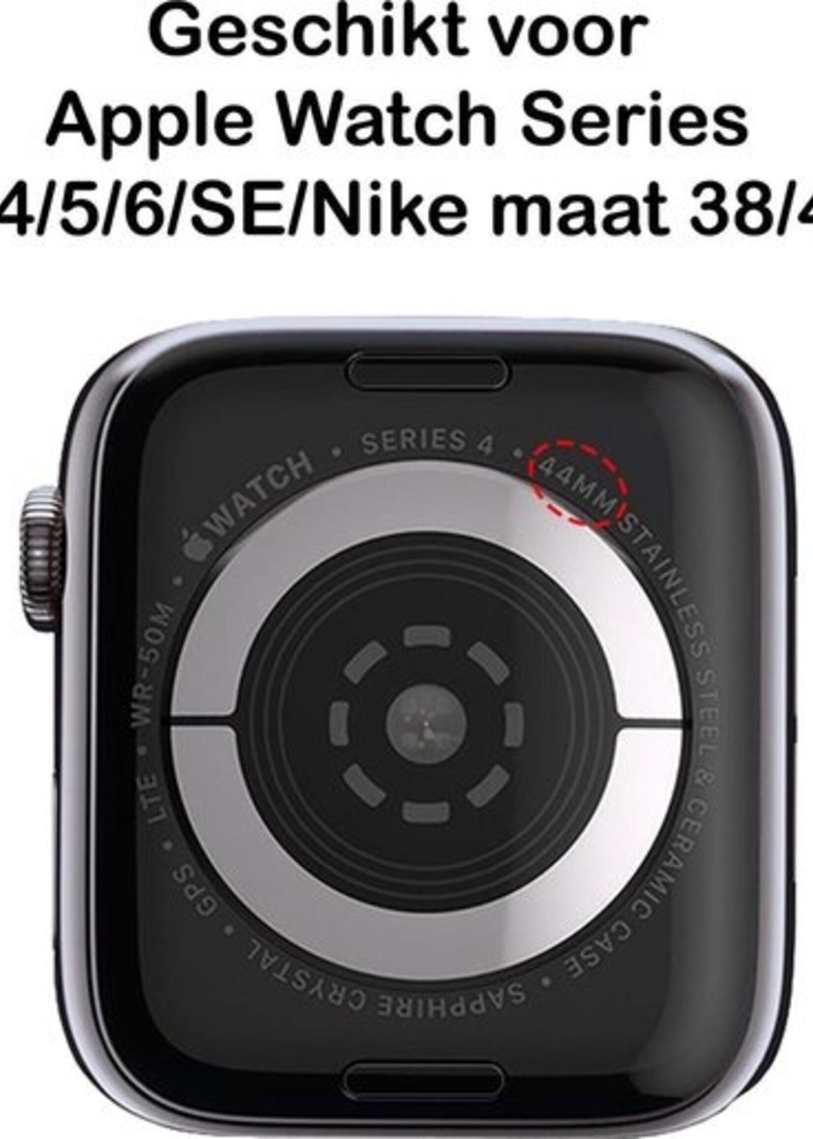 BTH Milanese Horlogeband Geschikt voor Apple Watch 38/40/41 mm Bandje Milanees - Polsbandje Met Magneetsluiting Geschikt voor Apple Watch 38/40/41 mm Bandje Milanees - Zwart & Rose Goud