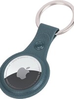 BTH BTH AirTag Hoesje Leer - Donkergroen