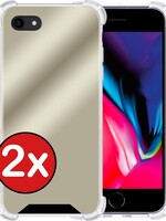 BTH 2 PACK - BTH iPhone 7 Spiegel hoesje - Goud