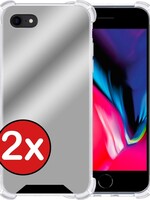 BTH 2 PACK - BTH iPhone 8 Spiegel hoesje - Zilver
