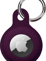 BTH BTH AirTag Hoesje Siliconen - Aubergine