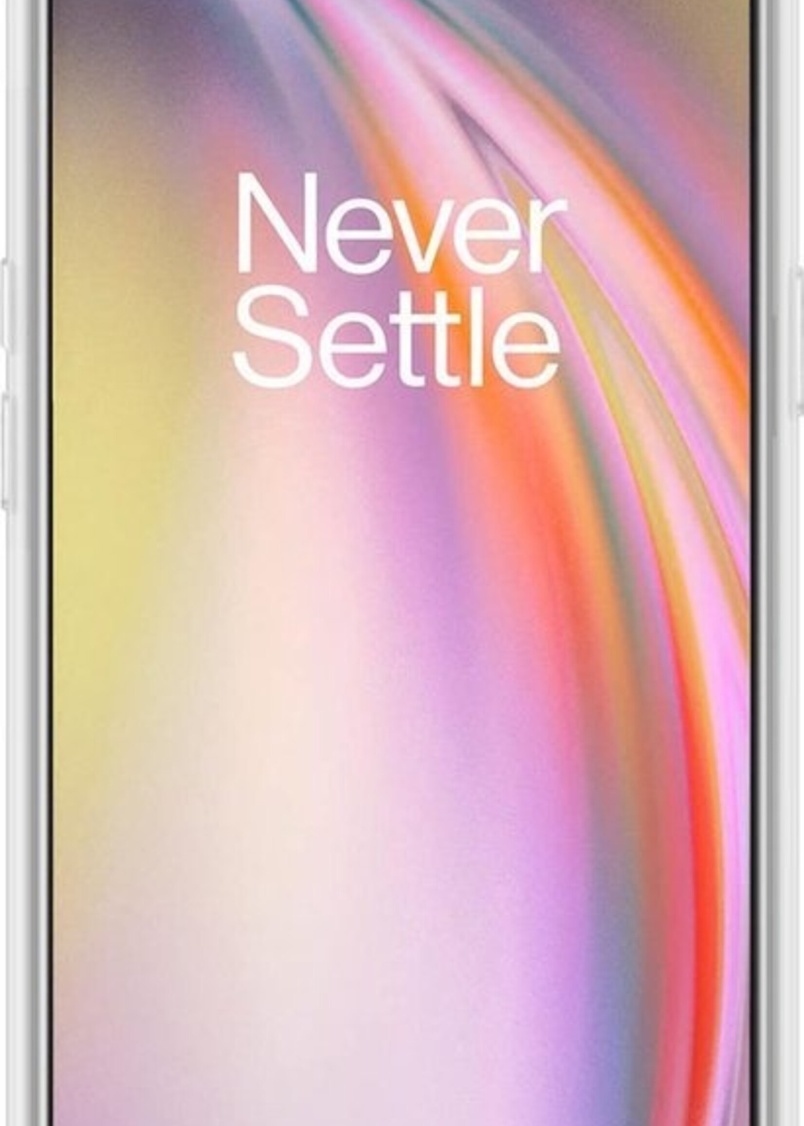 BTH Hoesje Geschikt voor OnePlus Nord CE Hoesje Siliconen Case Hoes - Hoes Geschikt voor OnePlus Nord CE Hoes Cover Case - Transparant - 2 PACK