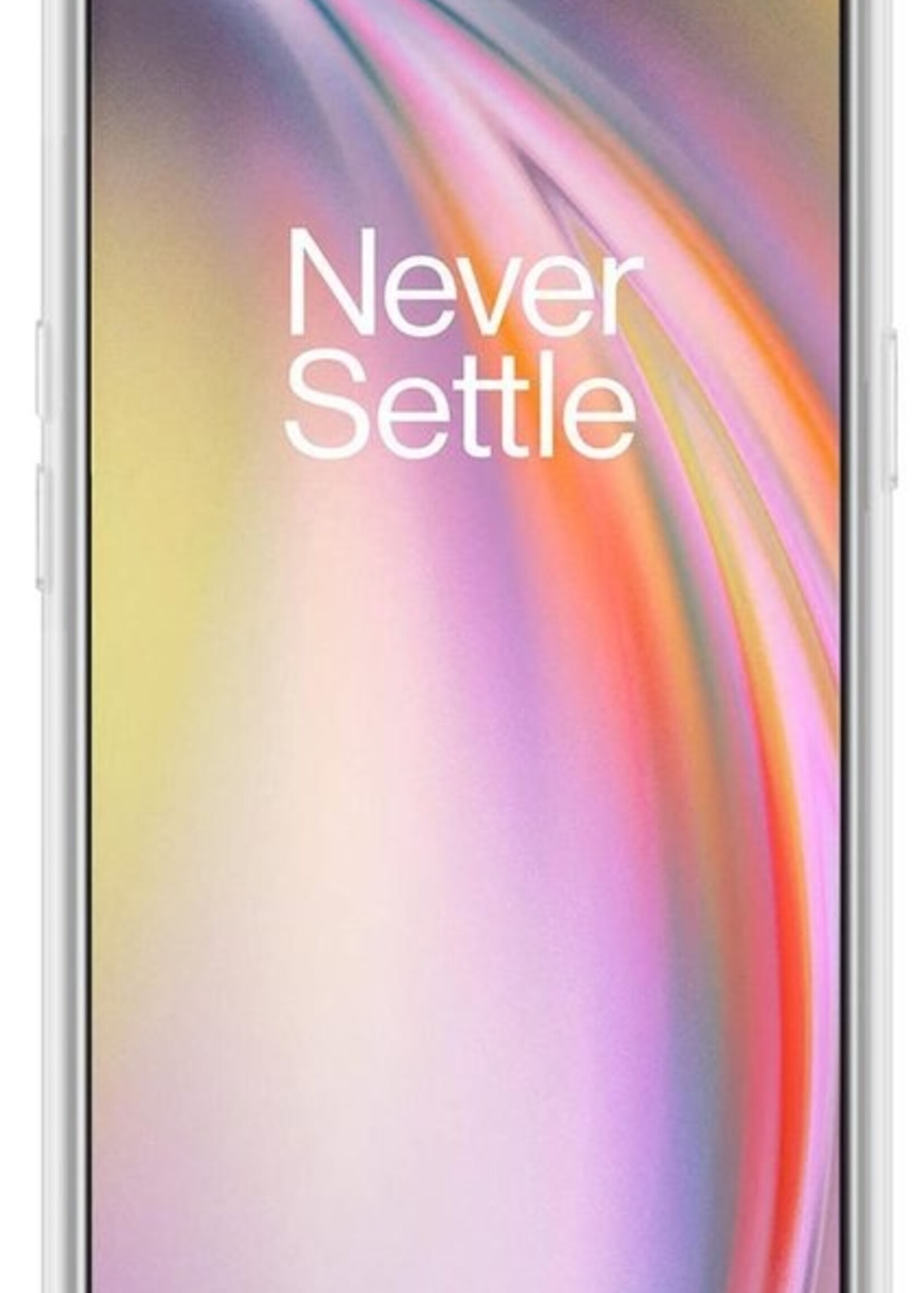 BTH Hoesje Geschikt voor OnePlus Nord CE Hoesje Siliconen Shock Proof Case Hoes Met Screenprotector - Hoes Geschikt voor OnePlus Nord CE Hoes Cover Case Shockproof - Transparant