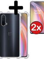 BTH BTH OnePlus Nord CE hoesje shock proof Met 2x screenprotector