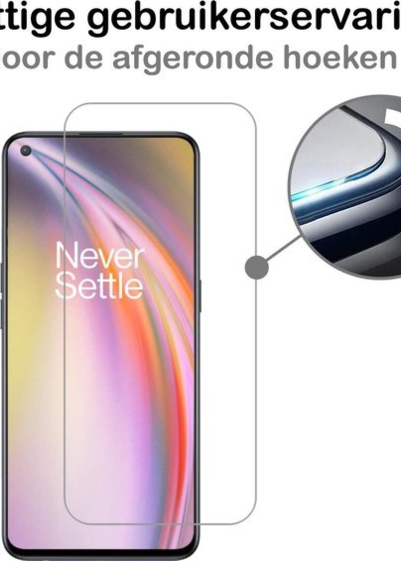 BTH Hoesje Geschikt voor OnePlus Nord CE Hoesje Siliconen Case Hoes Met 2x Screenprotector - Hoes Geschikt voor OnePlus Nord CE Hoes Cover Case - Transparant