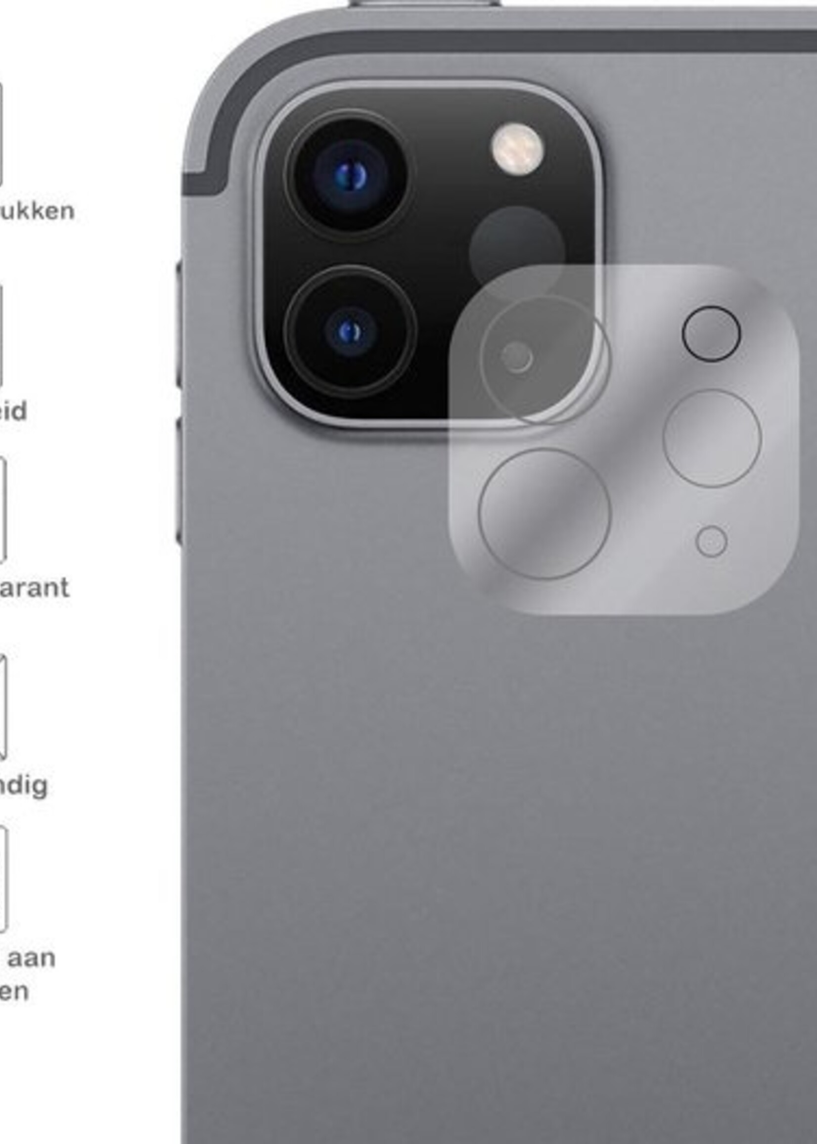 BTH Screenprotector Geschikt voor iPad Pro 2020 (11 inch) Camera Lens Screenprotector Glas - Screenprotector Geschikt voor iPad Pro 11 inch (2020) Screenprotector Camera Protector Gehard Glas - 2 PACK