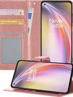 BTH BTH OnePlus Nord CE Hoesje Bookcase - Rose Goud