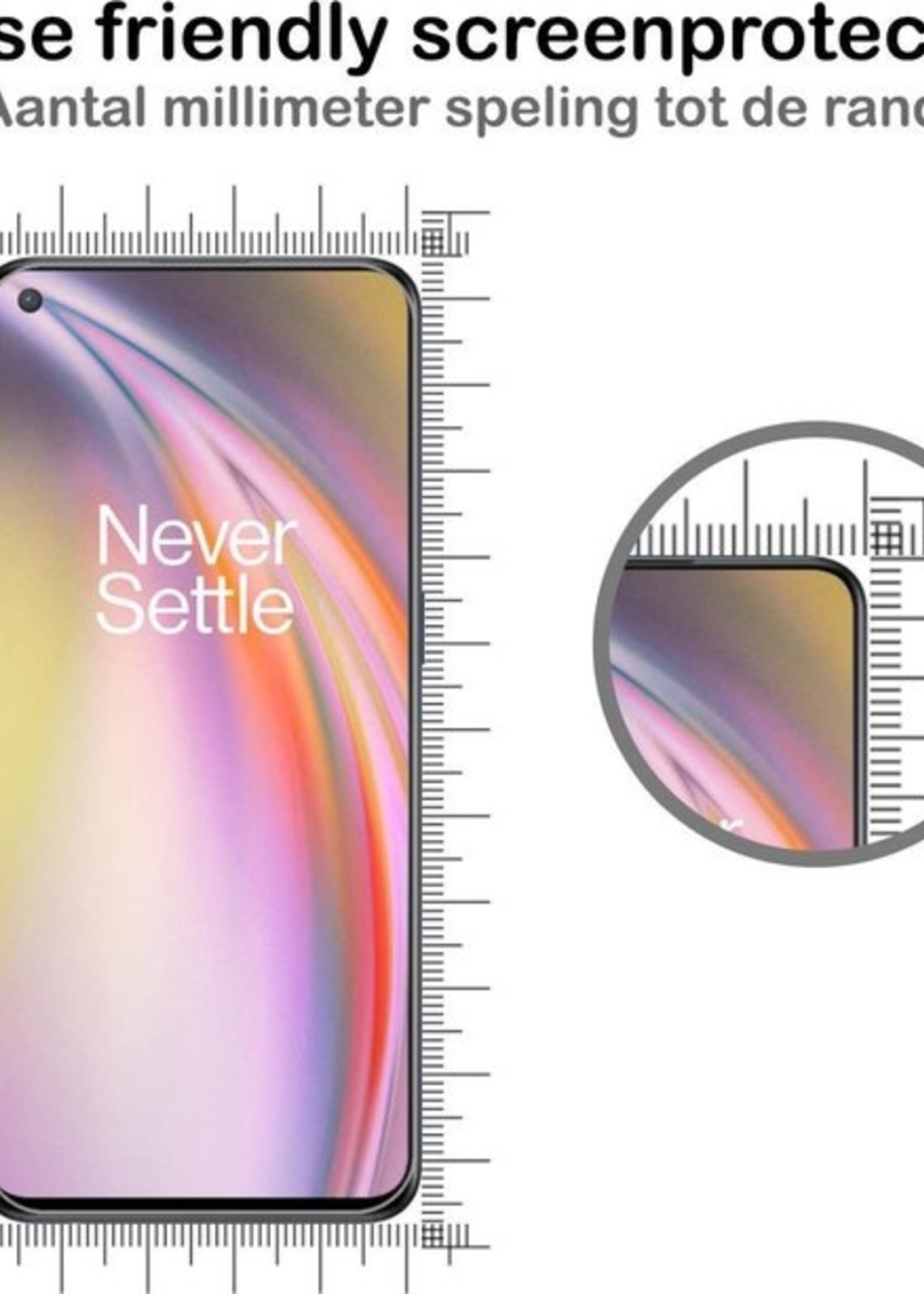 BTH Hoesje Geschikt voor OnePlus Nord CE Hoesje Book Case Hoes Portemonnee Cover Walletcase Met Screenprotector - Hoes Geschikt voor OnePlus Nord CE Hoes Bookcase Hoesje - Rosé goud
