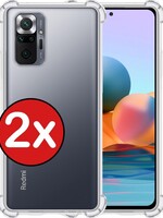 BTH BTH Xiaomi Note 10 Pro hoesje shock proof - Transparant - 2 PACK