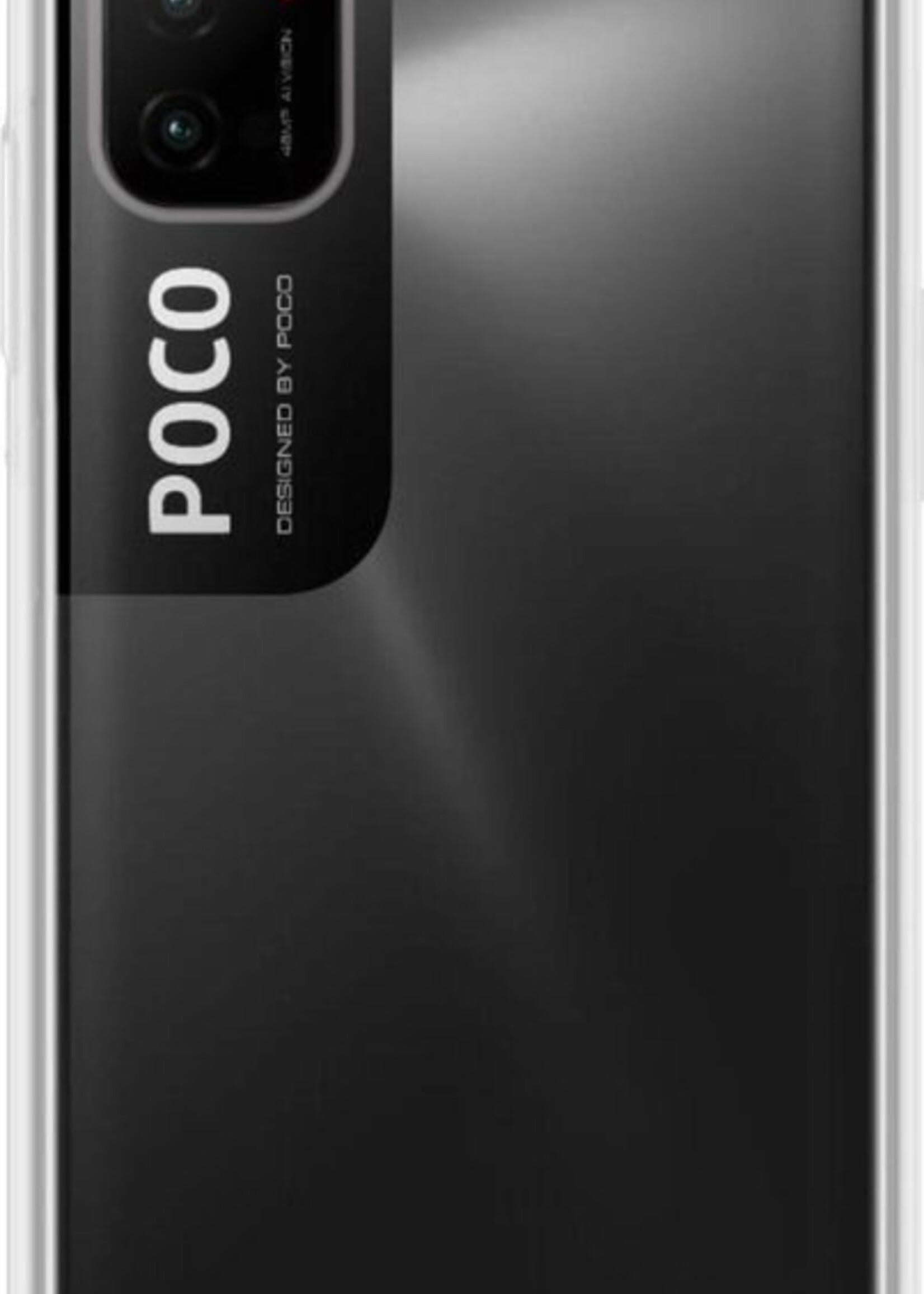 BTH Hoesje Geschikt voor Poco M3 Pro Hoesje Siliconen Case Hoes - Hoes Geschikt voor Xiaomi Poco M3 Pro Hoes Cover Case - Transparant - 2 PACK