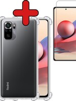 BTH BTH Xiaomi Redmi Note 10s hoesje shock proof Met screenprotector