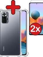 BTH BTH Xiaomi Redmi Note 10 Pro hoesje shock proof Met 2x screenprotector