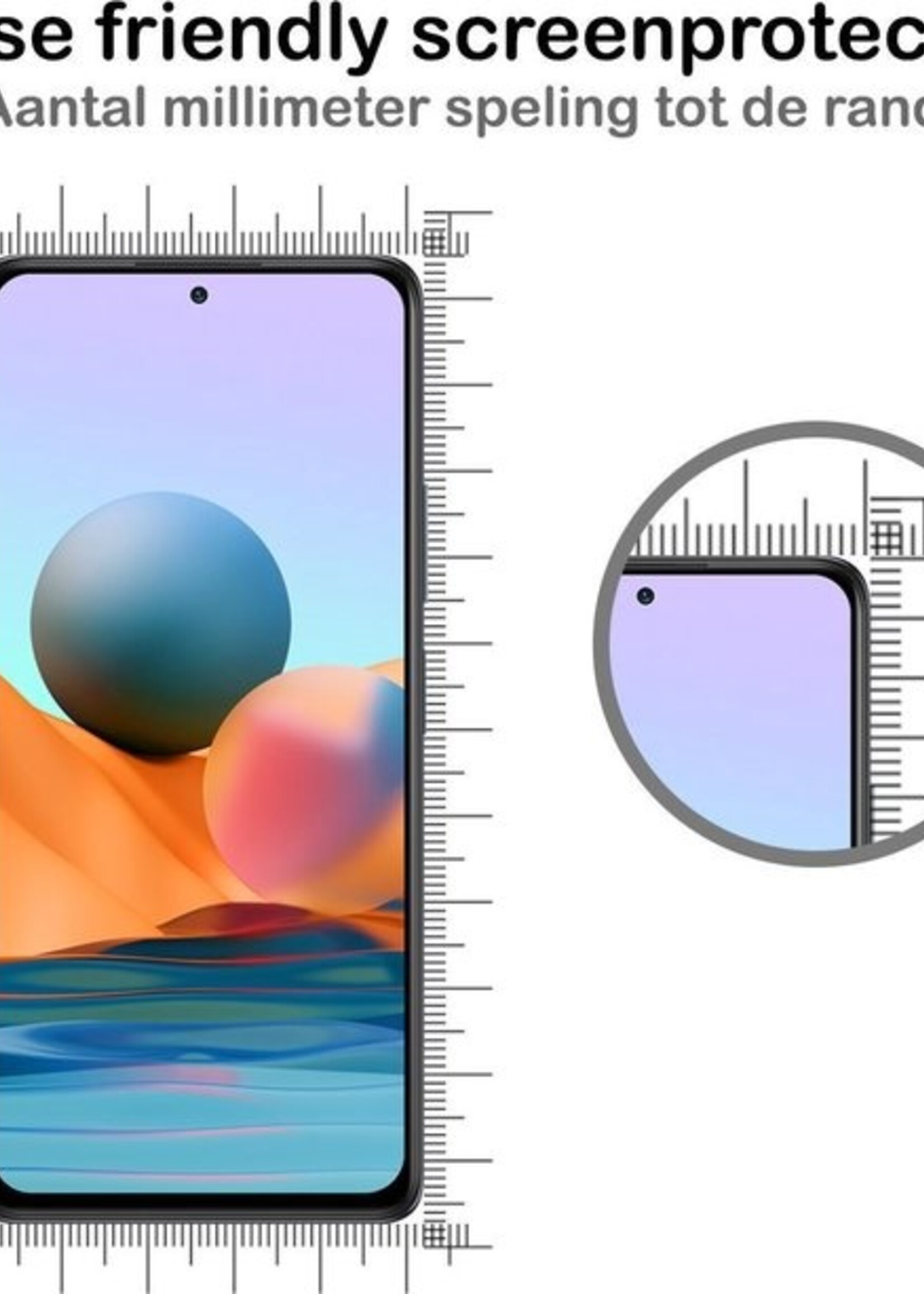 BTH Hoesje Geschikt voor Xiaomi Redmi Note 10 Pro Hoesje Siliconen Shock Proof Case Hoes Met 2x Screenprotector - Hoes Geschikt voor Xiaomi Redmi Note 10 Pro Hoes Cover Case Shockproof - Transparant