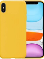 BTH BTH iPhone X hoesje siliconen - Geel