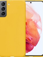 BTH BTH Samsung Galaxy S21 hoesje siliconen - Geel