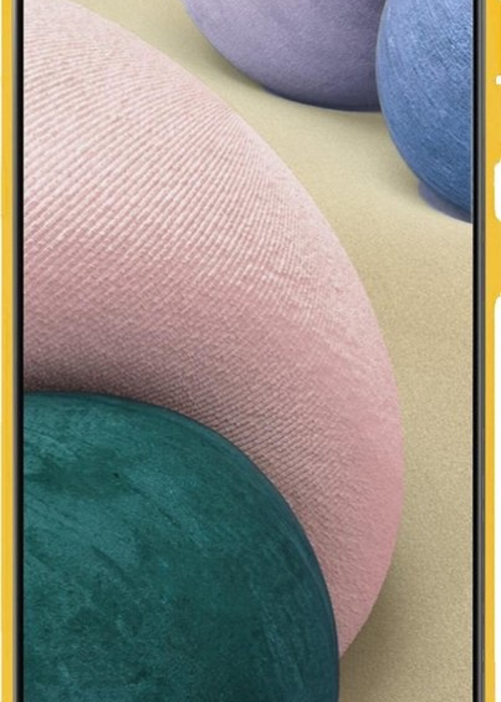 BTH Hoesje Geschikt voor Samsung A12 Hoesje Siliconen Case Hoes - Hoes Geschikt voor Samsung Galaxy A12 Hoes Cover Case - Geel - 2 PACK