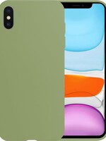 BTH BTH iPhone X Hoesje Siliconen - Groen