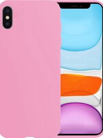 BTH BTH iPhone X Hoesje Siliconen - Roze