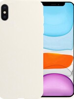 BTH BTH iPhone Xs Max Hoesje Siliconen - Wit