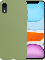 BTH BTH iPhone XR Hoesje Siliconen - Groen