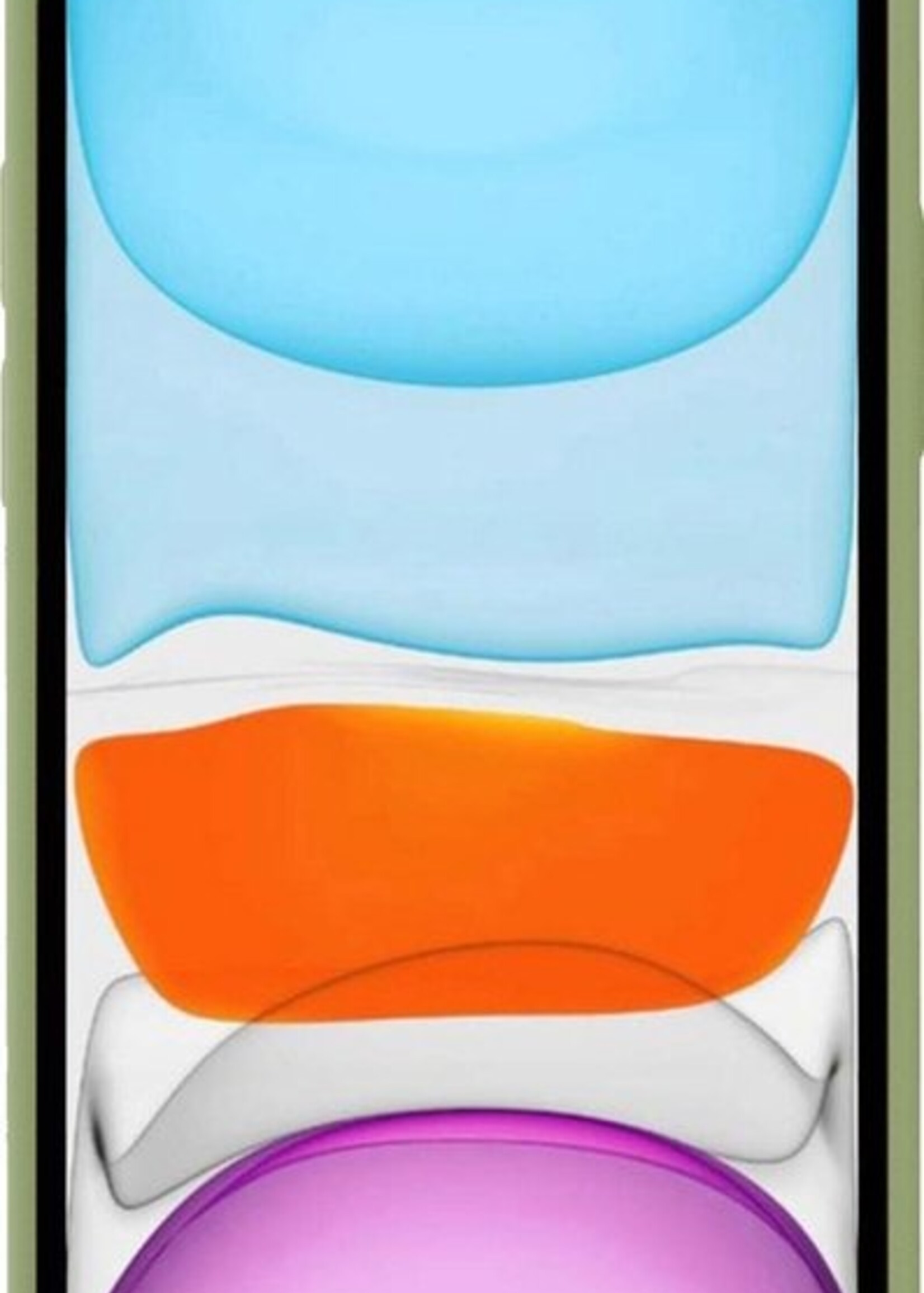 BTH Hoesje Geschikt voor iPhone XR Hoesje Siliconen Case Hoes - Hoes Geschikt voor iPhone XR Hoes Cover Case - Groen - 2 PACK