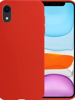 BTH BTH iPhone XR Hoesje Siliconen - Rood