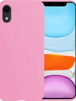 BTH BTH iPhone XR Hoesje Siliconen - Roze