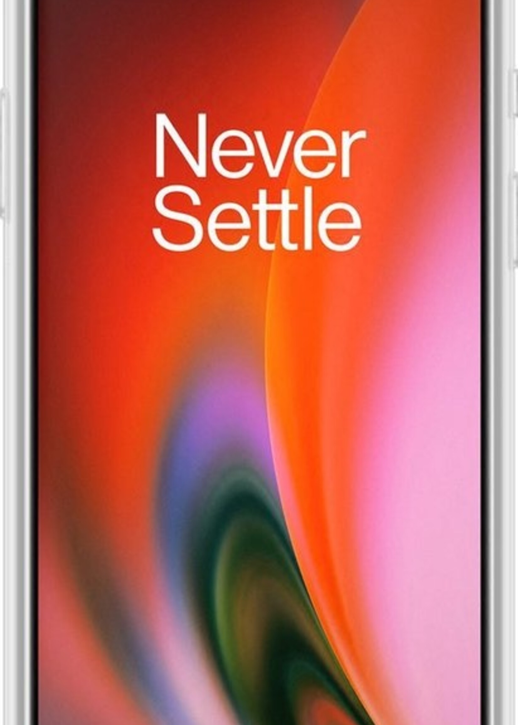 BTH Hoesje Geschikt voor OnePlus Nord 2 Hoesje Siliconen Case Hoes - Hoes Geschikt voor OnePlus Nord 2 Hoes Cover Case - Transparant - 2 PACK