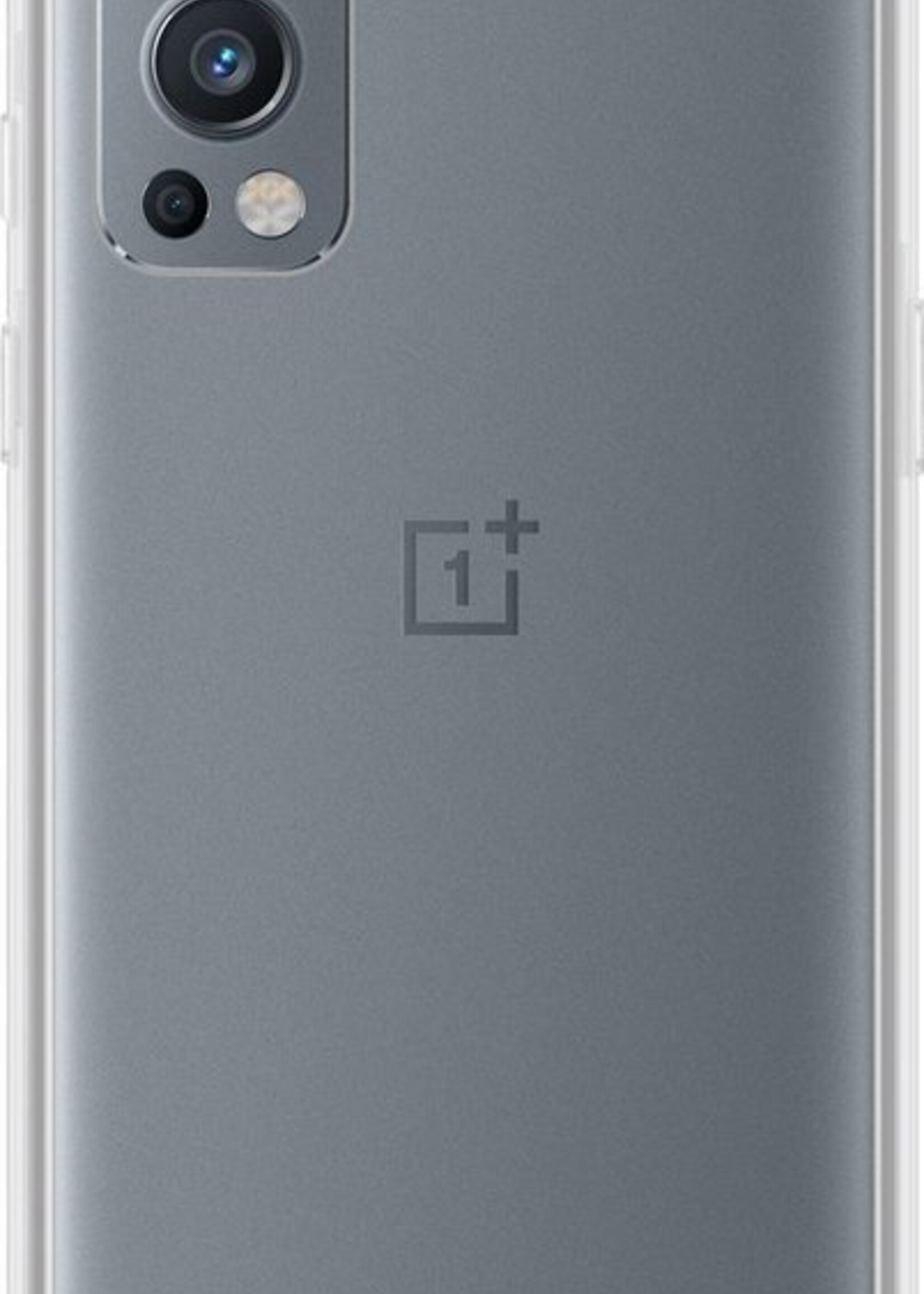 BTH Hoesje Geschikt voor OnePlus Nord 2 Hoesje Siliconen Case Hoes Met 2x Screenprotector - Hoes Geschikt voor OnePlus Nord 2 Hoes Cover Case - Transparant