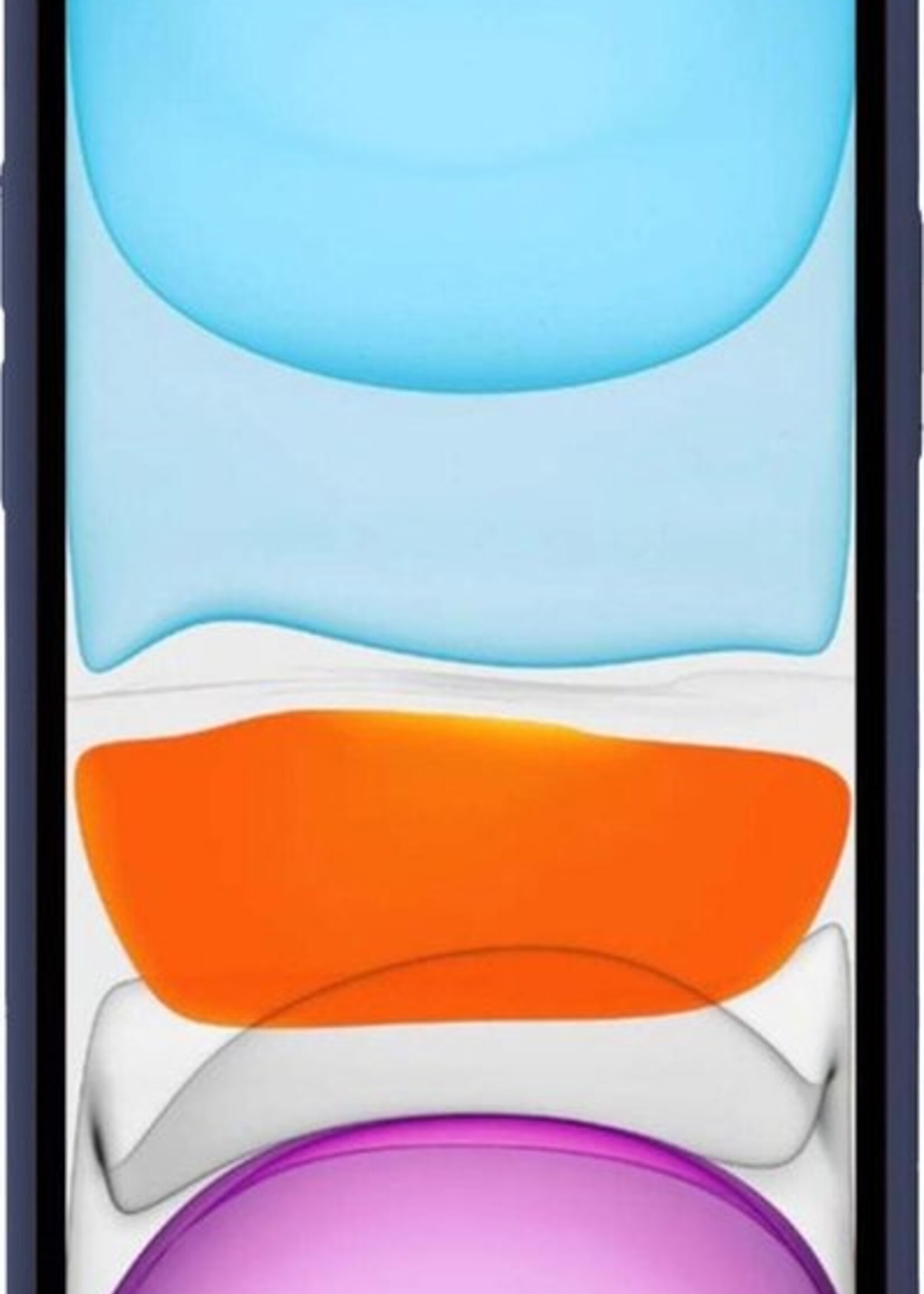 BTH Hoesje Geschikt voor iPhone X Hoesje Siliconen Case Hoes Met 2x Screenprotector - Hoes Geschikt voor iPhone X Hoes Cover Case - Donkerblauw