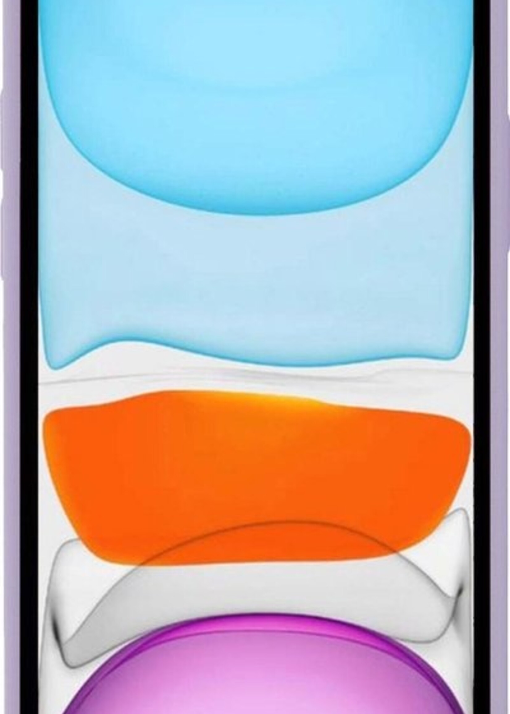 BTH Hoesje Geschikt voor iPhone X Hoesje Siliconen Case Hoes Met Screenprotector - Hoes Geschikt voor iPhone X Hoes Cover Case - Lila