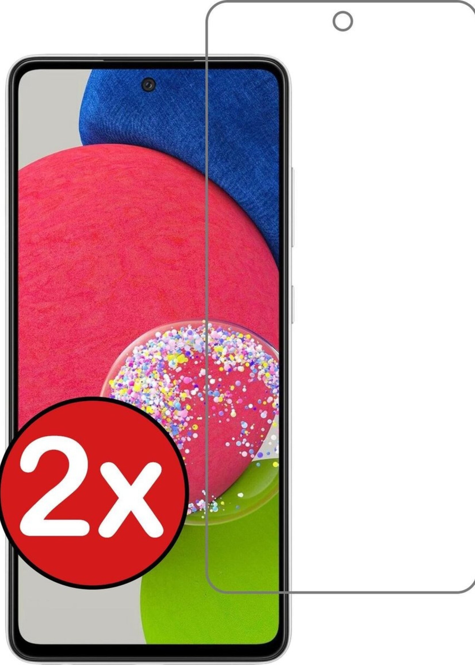 BTH Screenprotector Geschikt voor Samsung A52s Screenprotector Glas Gehard Tempered Glass - Screenprotector Geschikt voor Samsung Galaxy A52s 5G Screen Protector Screen Cover - 2 PACK