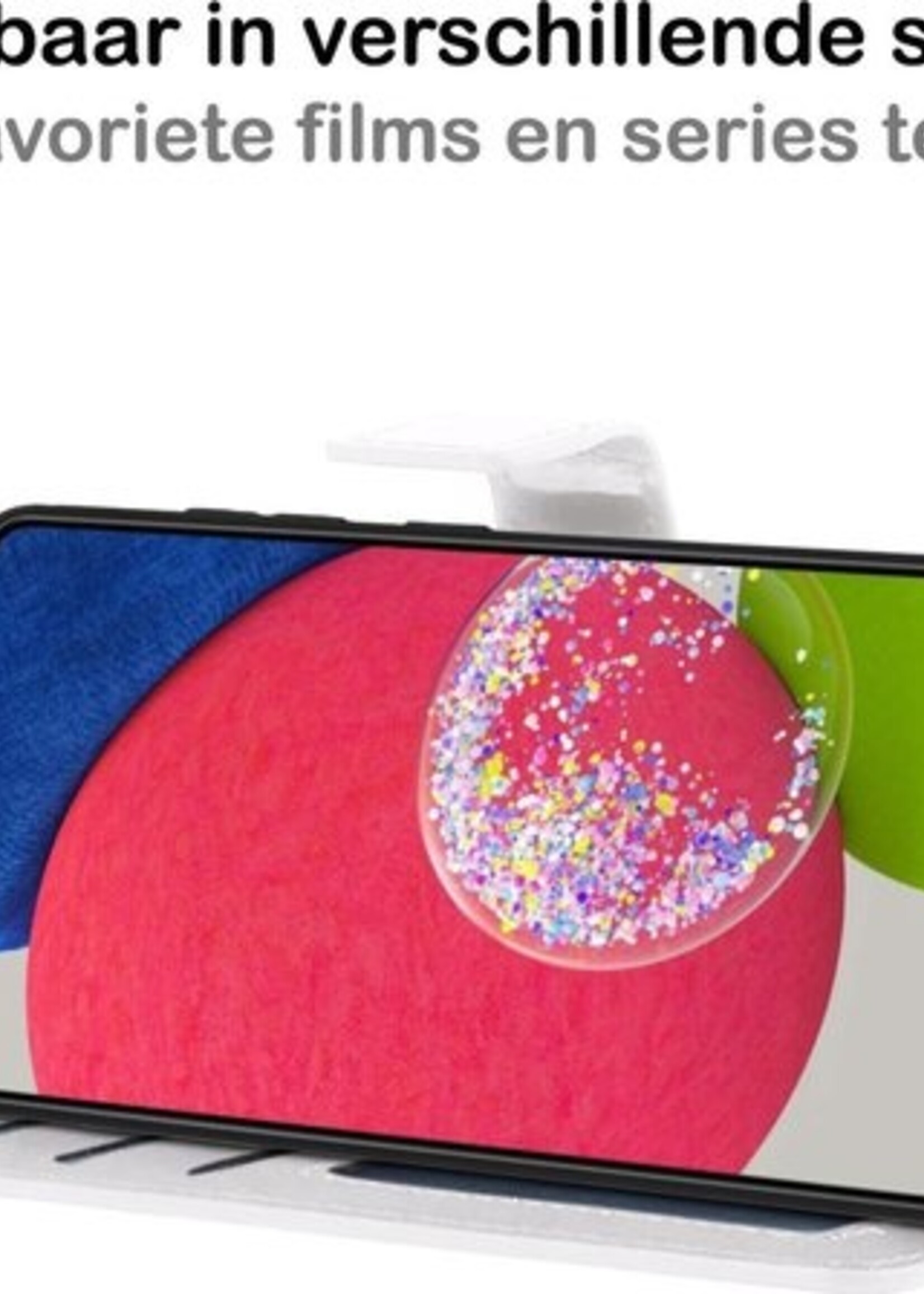 BTH Hoesje Geschikt voor Samsung A52s Hoesje Book Case Hoes Portemonnee Cover Walletcase Met 2x Screenprotector - Hoes Geschikt voor Samsung Galaxy A52s 5G Hoes Bookcase Hoesje - Wit