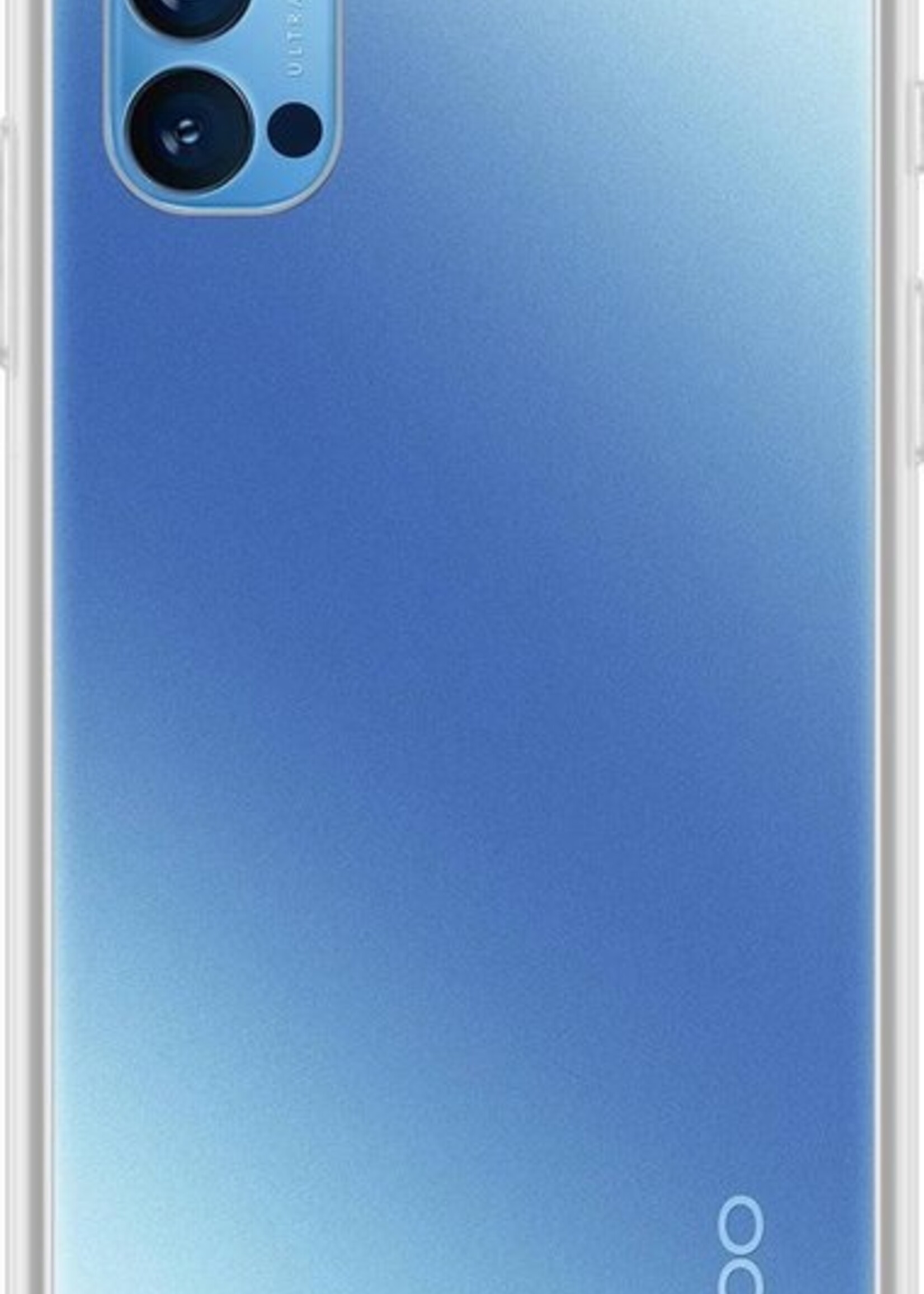 BTH Hoesje Geschikt voor OPPO Reno 4 Pro 5G Hoesje Siliconen Case Hoes - Hoes Geschikt voor OPPO Reno 4 Pro Hoes Cover Case - Transparant - 2 PACK