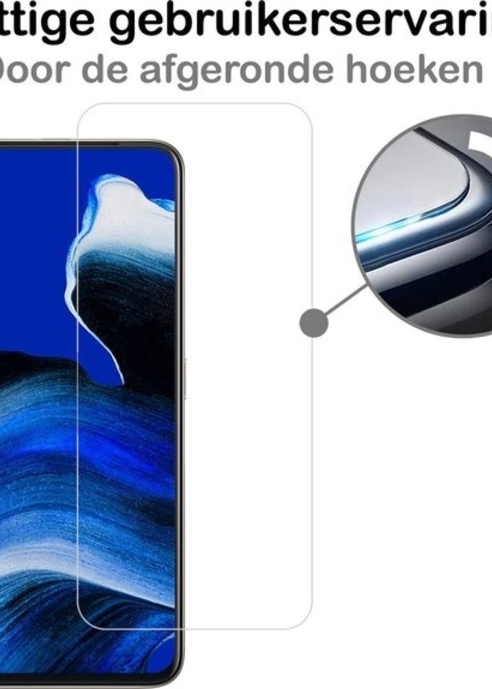 BTH Hoesje Geschikt voor OPPO Reno 2 Hoesje Siliconen Shock Proof Case Hoes Met Screenprotector - Hoes Geschikt voor OPPO Reno 2 Hoes Cover Case Shockproof - Transparant