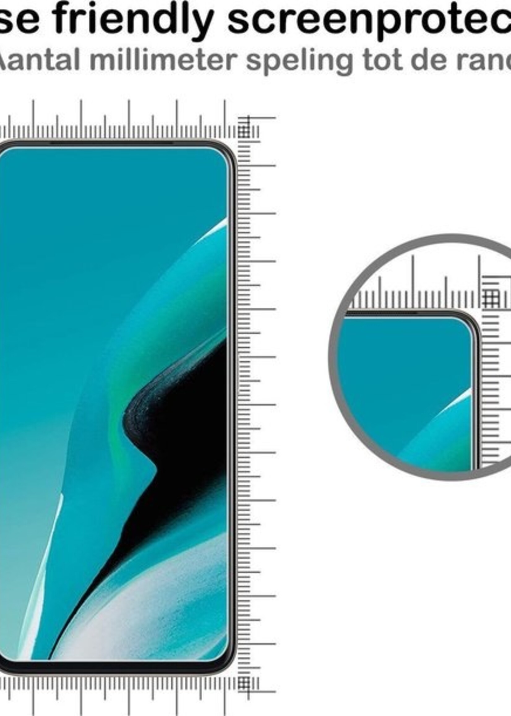 BTH Hoesje Geschikt voor OPPO Reno 2Z Hoesje Siliconen Shock Proof Case Hoes Met Screenprotector - Hoes Geschikt voor OPPO Reno 2Z Hoes Cover Case Shockproof - Transparant