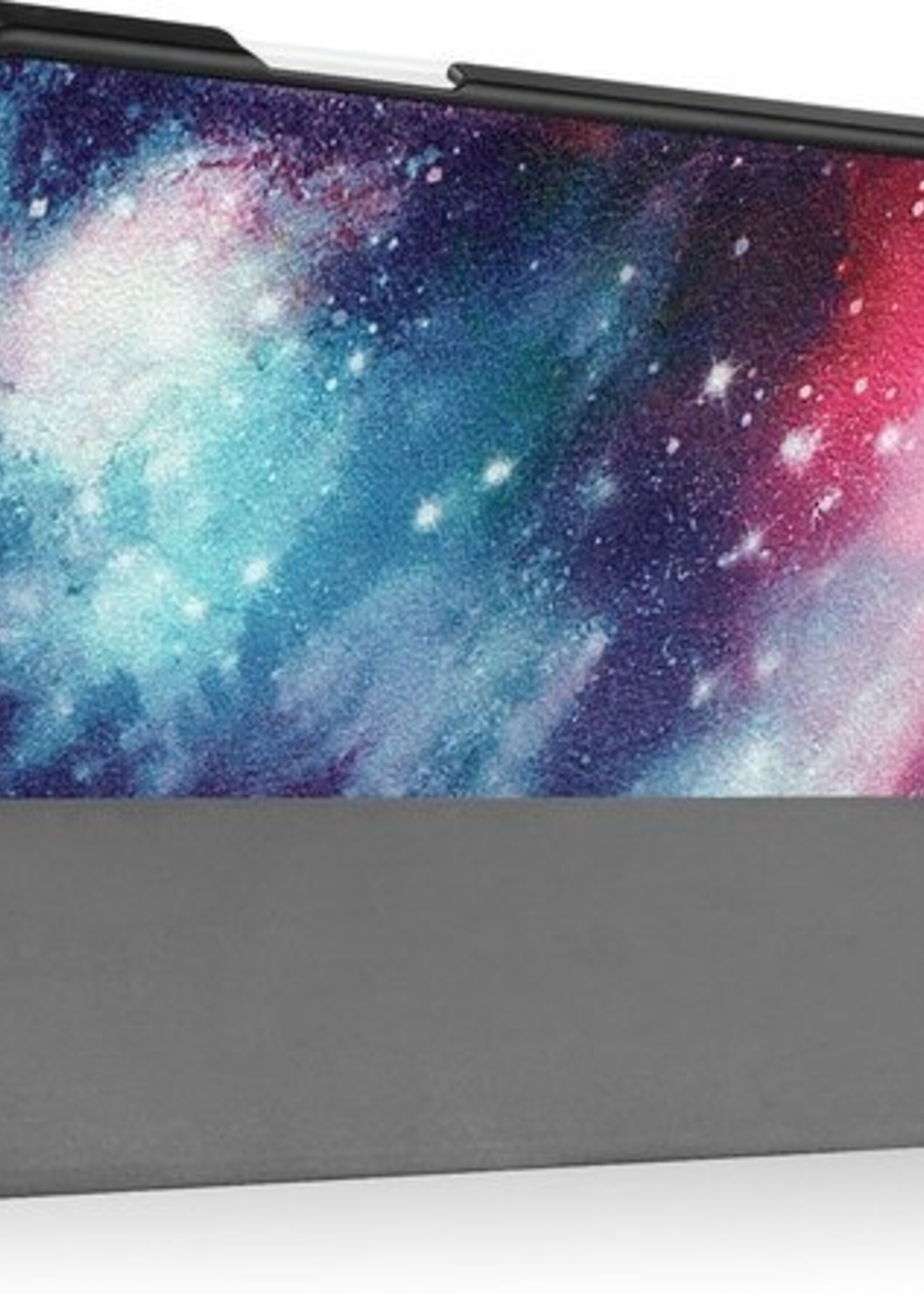 BTH Hoes Geschikt voor iPad Air 2020 Hoes Book Case Hoesje Trifold Cover Met Uitsparing Geschikt voor Apple Pencil - Hoesje Geschikt voor iPad Air 4 2020 Hoesje Bookcase - Galaxy